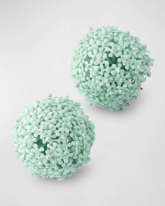 Dandelion Pompom Stud Earrings